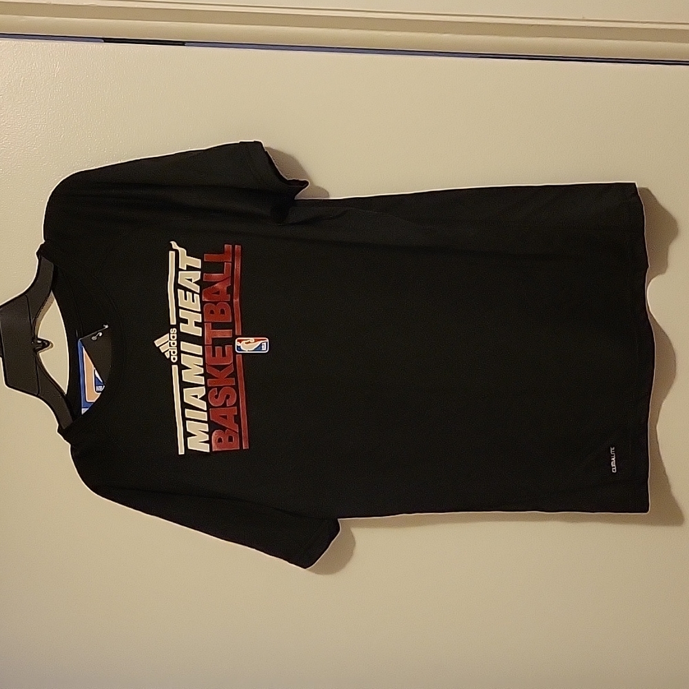 NWT: adidas performance Climalite Miami Heat Basketball Shirt